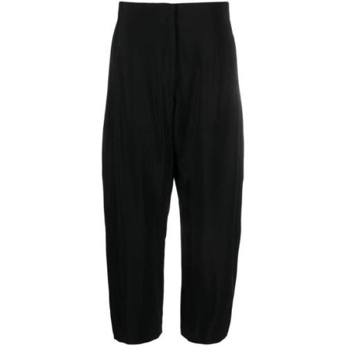 Studio Nicholson Wide Trousers Black, Dam