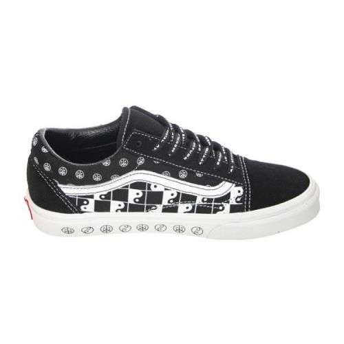 Vans Leopard Print Lace-Up Sneakers Black, Herr
