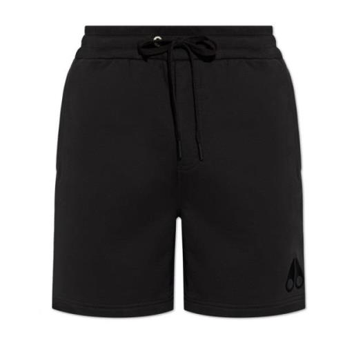 Moose Knuckles Clyde shorts med logotyp Black, Herr