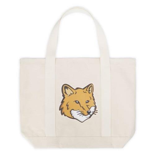 Maison Kitsuné Tote Bags Beige, Herr