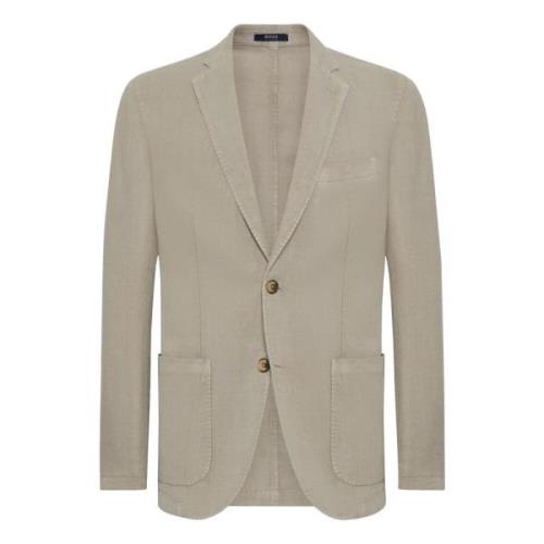 Boggi Milano Ren Linnejacka Beige, Herr