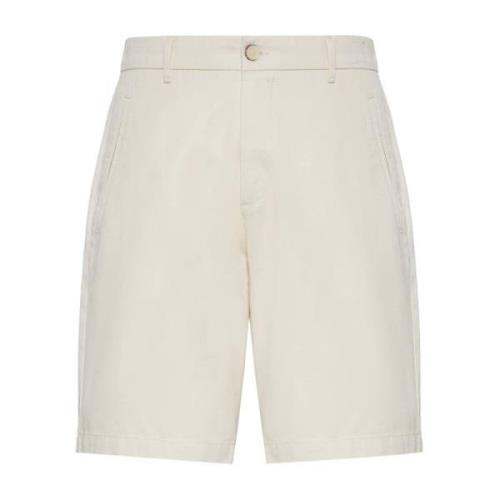 Boggi Milano Bermuda Shorts I Hamp Bomull Beige, Herr