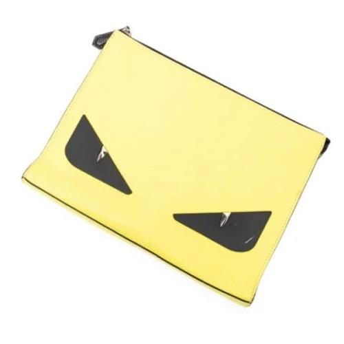 Fendi Vintage Pre-owned Laeder fendi-vskor Yellow, Dam