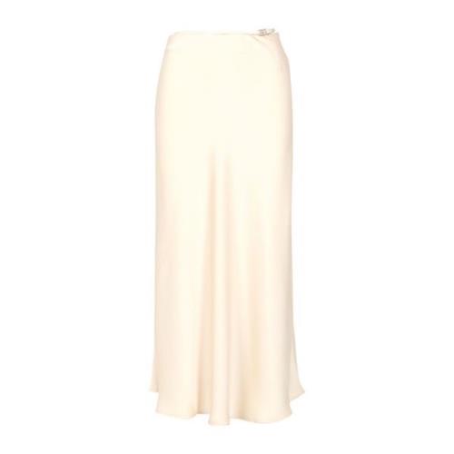 Simona Corsellini Midi Skirts Beige, Dam