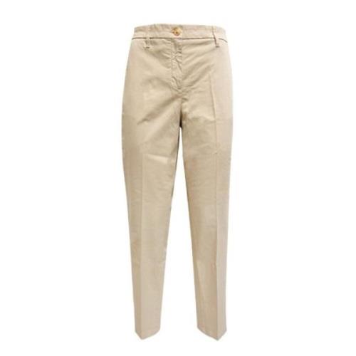 Jacob Cohën Beige Slim Fit Bomullsbyxor Beige, Dam