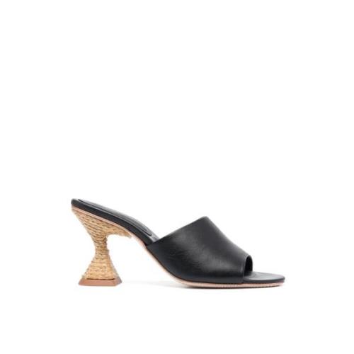 Paloma Barceló Brigitte Heeled Sandals Black, Dam