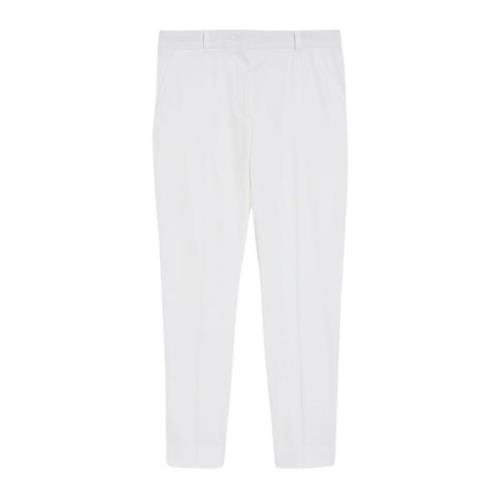 Max Mara Studio Slim-fit Trousers White, Dam
