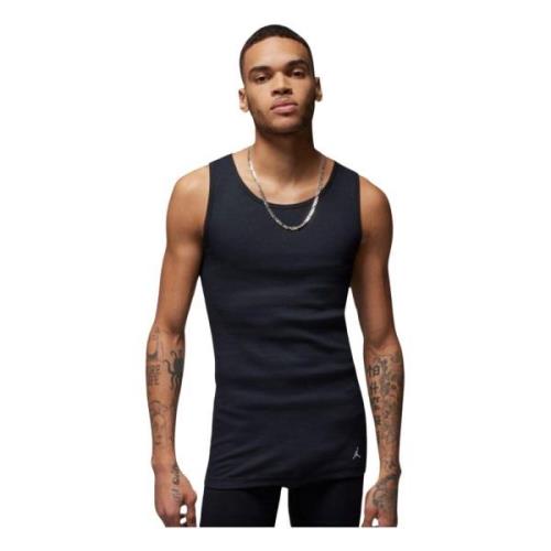 Jordan Svarta Herrars Flight Base Tank Tops Set Black, Herr