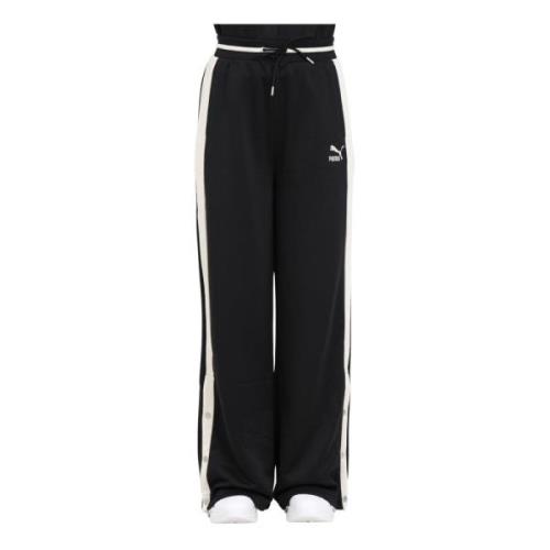 Puma Wide Trousers Black, Dam