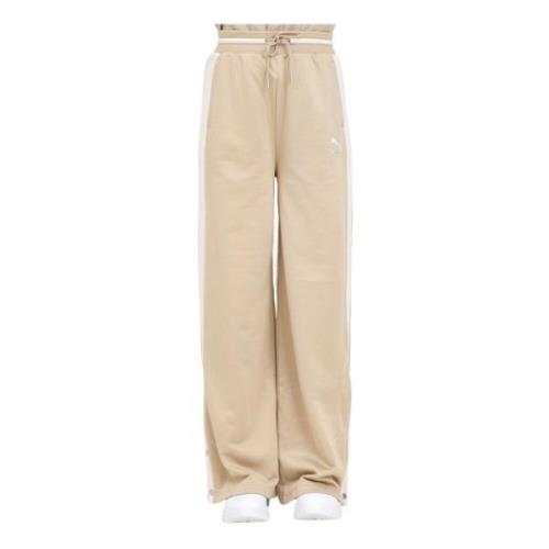 Puma Wide Trousers Beige, Dam