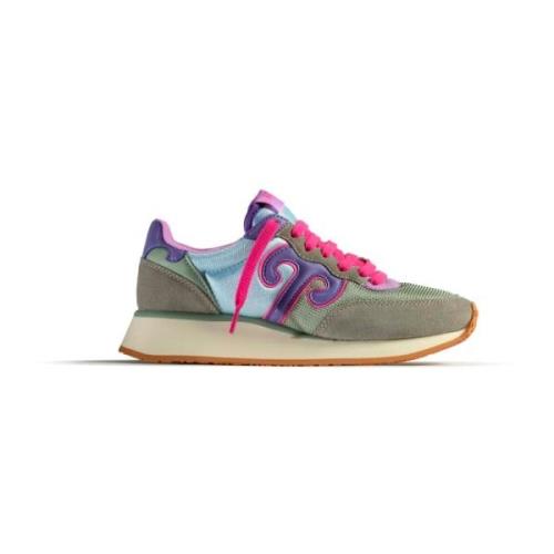 Wushu Ruyi Sportiga Mocka Sneakers med Bekväm Dämpning Multicolor, Dam