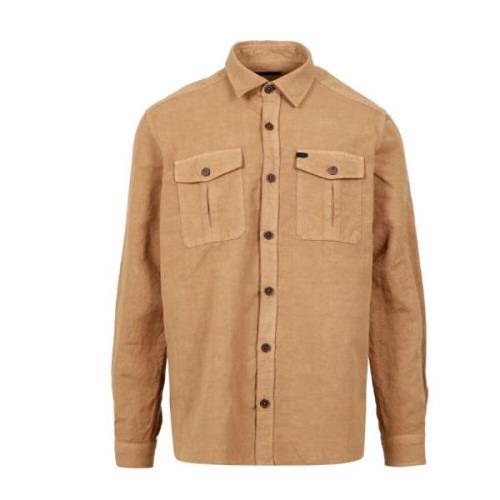 Fay Casual Shirts Brown, Herr