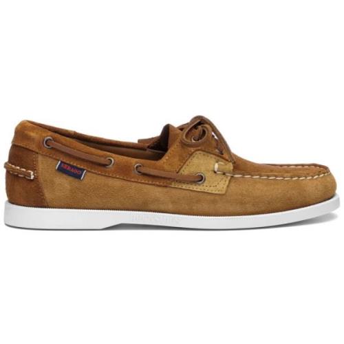 Sebago Rossisland Jib Shadow Beige Båtskor Brown, Herr