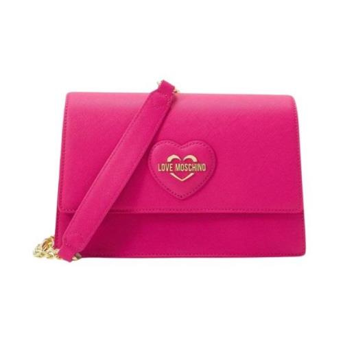 Love Moschino Shoulder Bags Pink, Dam