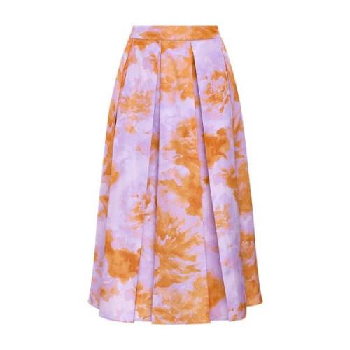 Maliparmi Midi Skirts Purple, Dam