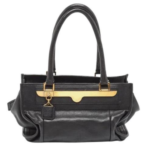 Chloé Pre-owned Pre-owned Laeder handvskor Black, Dam