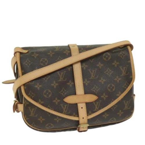 Louis Vuitton Vintage Pre-owned Canvas louis-vuitton-vskor Brown, Dam