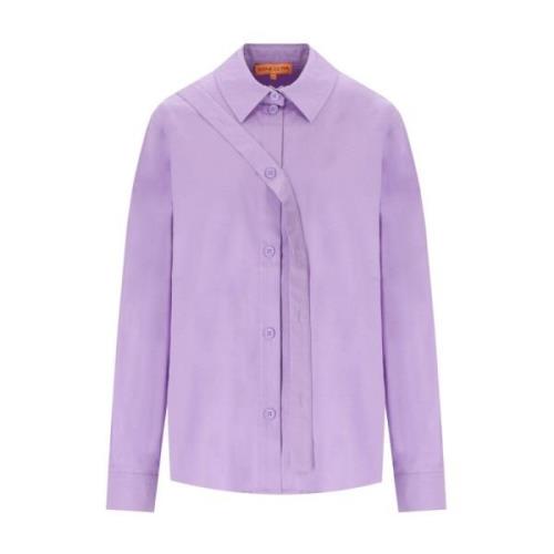 Stine Goya Lila Bomull Poplin Martina Skjorta Purple, Dam