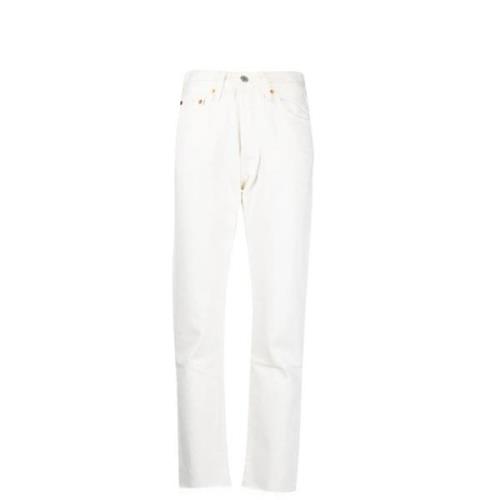 Levi's Straight Jeans White, Dam