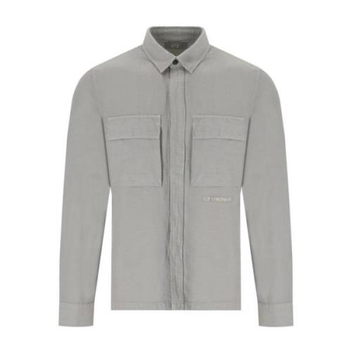 C.p. Company Casual Shirts Gray, Herr