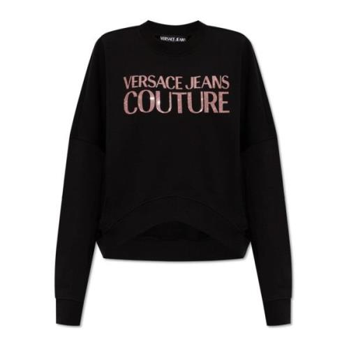 Versace Jeans Couture Bomullsweatshirt Black, Dam