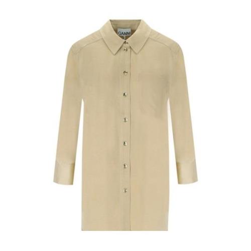 Ganni Shirts Beige, Dam