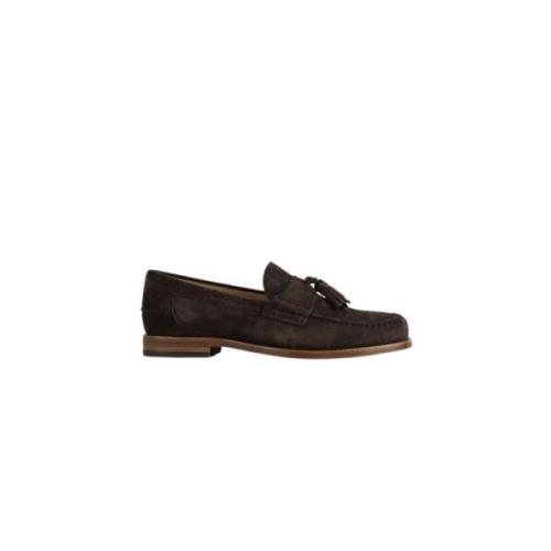 Tod's Bruna Mocka Tassel Loafers Brown, Herr