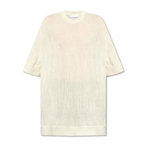 Helmut Lang Tröja med korta ärmar Beige, Herr