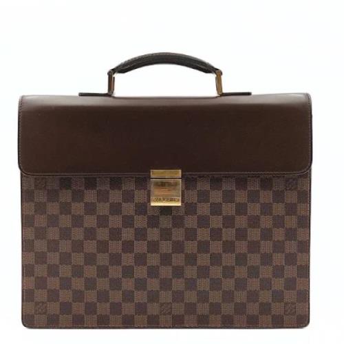 Louis Vuitton Vintage Pre-owned Canvas handvskor Brown, Dam