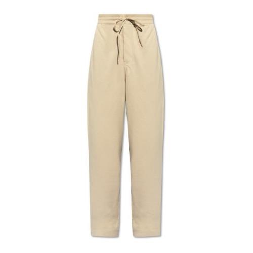 Y-3 Sweatpants med logotyp Beige, Herr