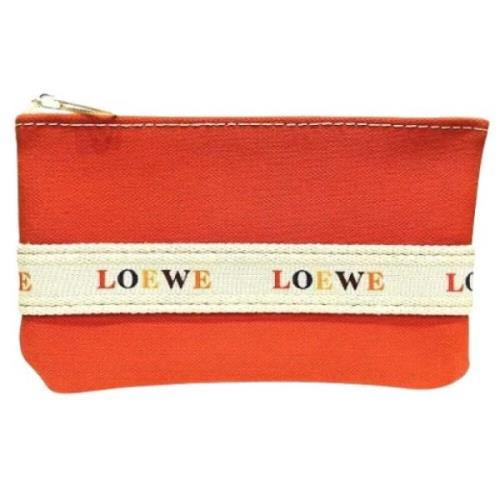 Loewe Pre-owned Pre-owned Canvas handvskor Orange, Dam