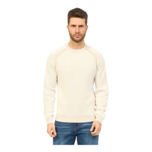 Hugo Boss Round-neck Knitwear Beige, Herr