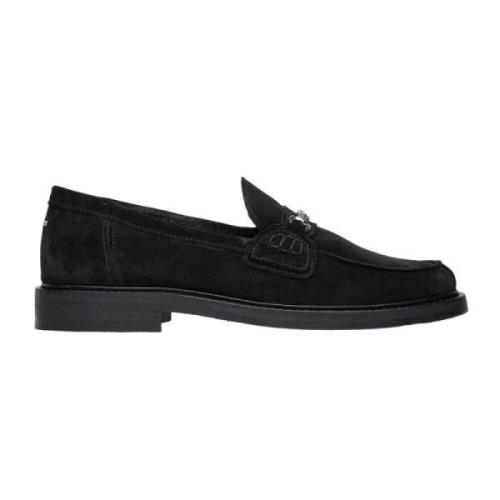 Filling Pieces Svart Mocka Loafer Skor Black, Herr