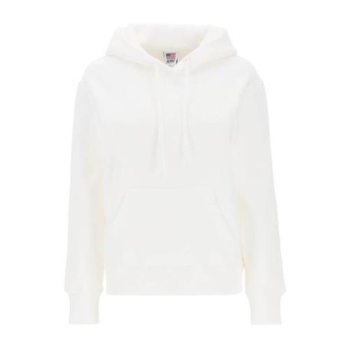 Autry Hoodie Sweatshirt White, Dam