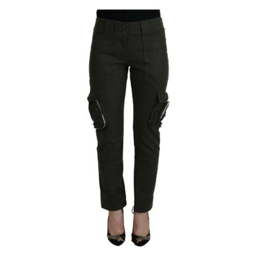 Ermanno Scervino Slim-fit Trousers Green, Dam