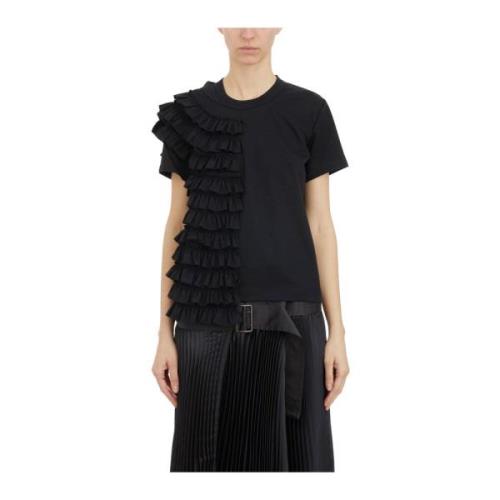 Comme des Garçons Ruffle T-shirt Dammode Black, Dam