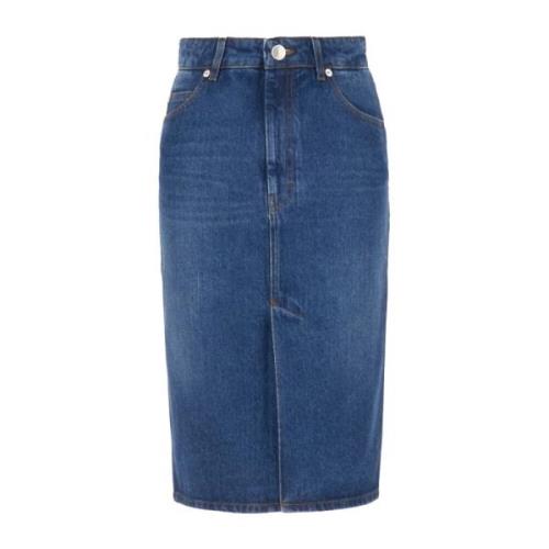 Ami Paris Denim Skirts Blue, Dam