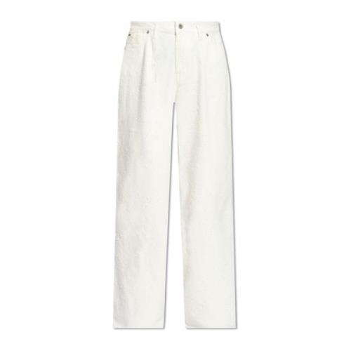 Halfboy Höga jeans White, Dam