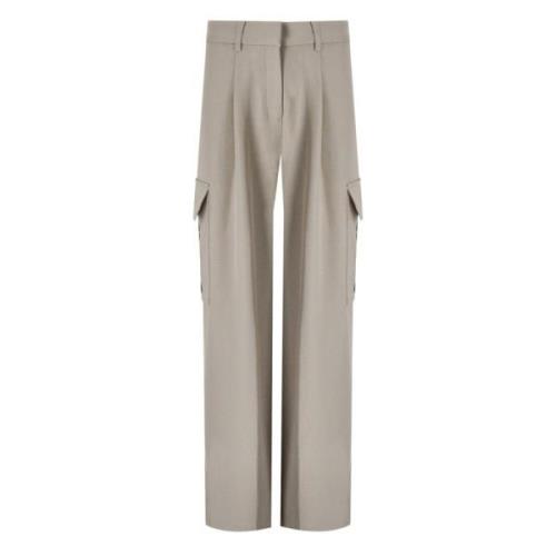 Stine Goya Wide Trousers Beige, Dam