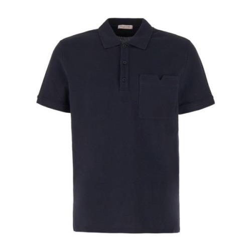 Valentino Garavani Polo Shirts Blue, Herr