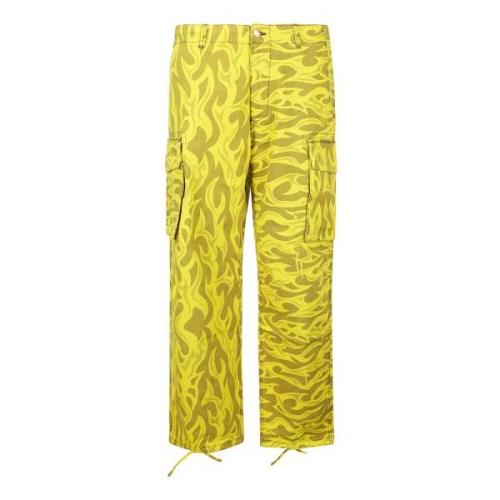 ERL Wide Trousers Yellow, Herr