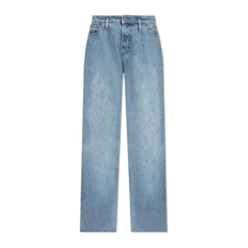 Halfboy Höga jeans Blue, Dam