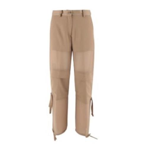 Pinko Straight Trousers Brown, Dam