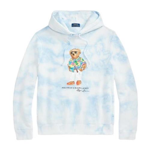 Ralph Lauren Polo Bear Huvtröjor Blue, Herr