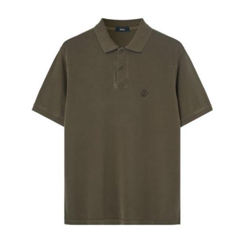 Herno Polo Shirts Green, Herr