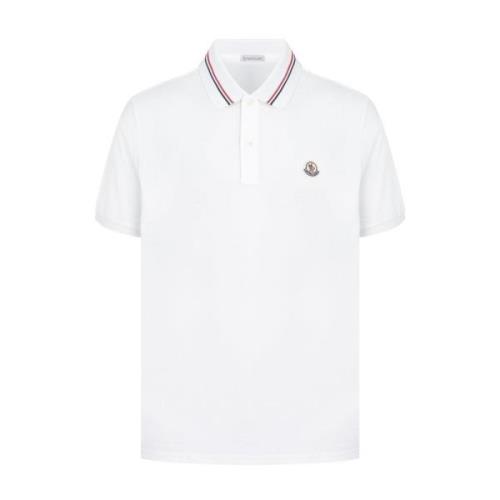 Moncler Polo Shirts White, Herr