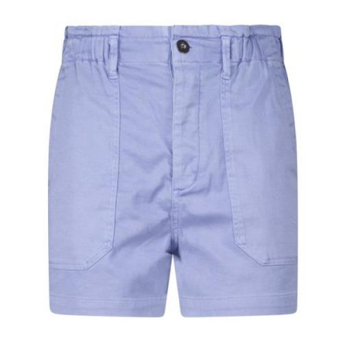 Bella Dahl Lätt bomullsblandad sommarshorts Blue, Dam