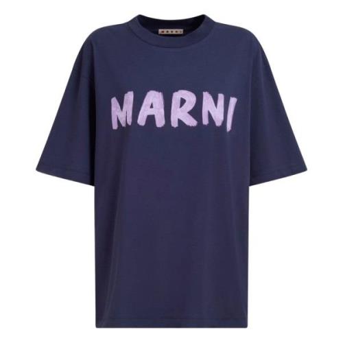 Marni Stiliga T-shirts och Polos Blue, Dam