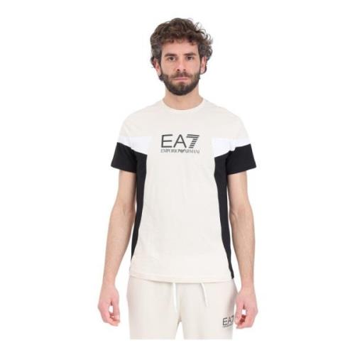 Emporio Armani EA7 T-Shirts Beige, Herr