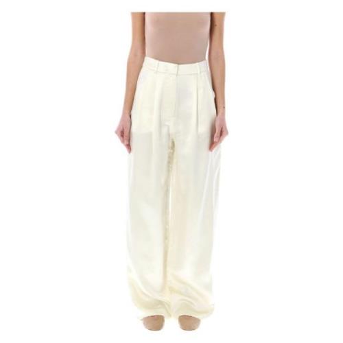 Loulou Studio Trousers Beige, Dam